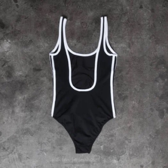 Adidas Black & White One-Piece Swimsuit, NWT - Picture 3 of 3